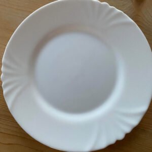 Platbord wit (rond 28cm)