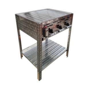 Slagersbarbeque (rvs) excl. gas verbruik
